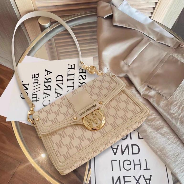 Túi chữ M bản 2 ngăn 2 dây size 22 kèm ảnh thật hàng QC cao cấp