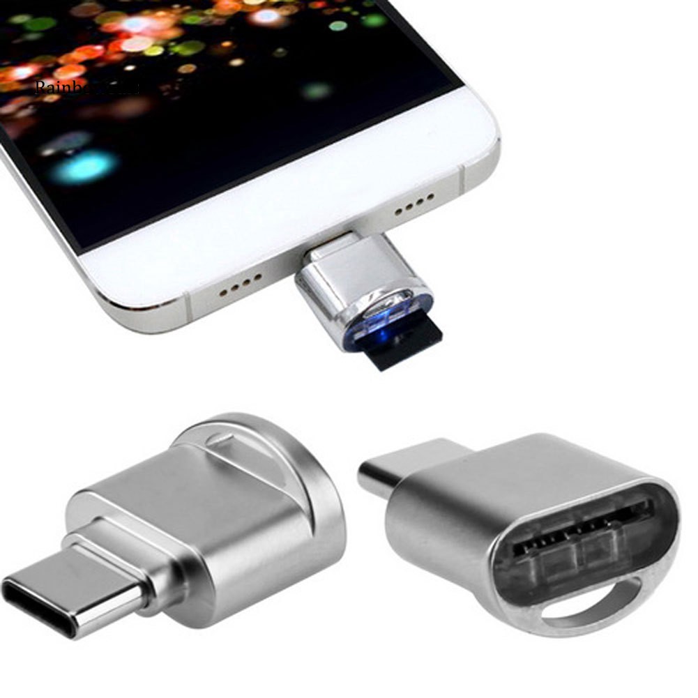 Đầu Đọc Thẻ Nhớ Mini Usb 3.1 Type-c Micro Sd Sdhc Tf Tốc Độ Cao