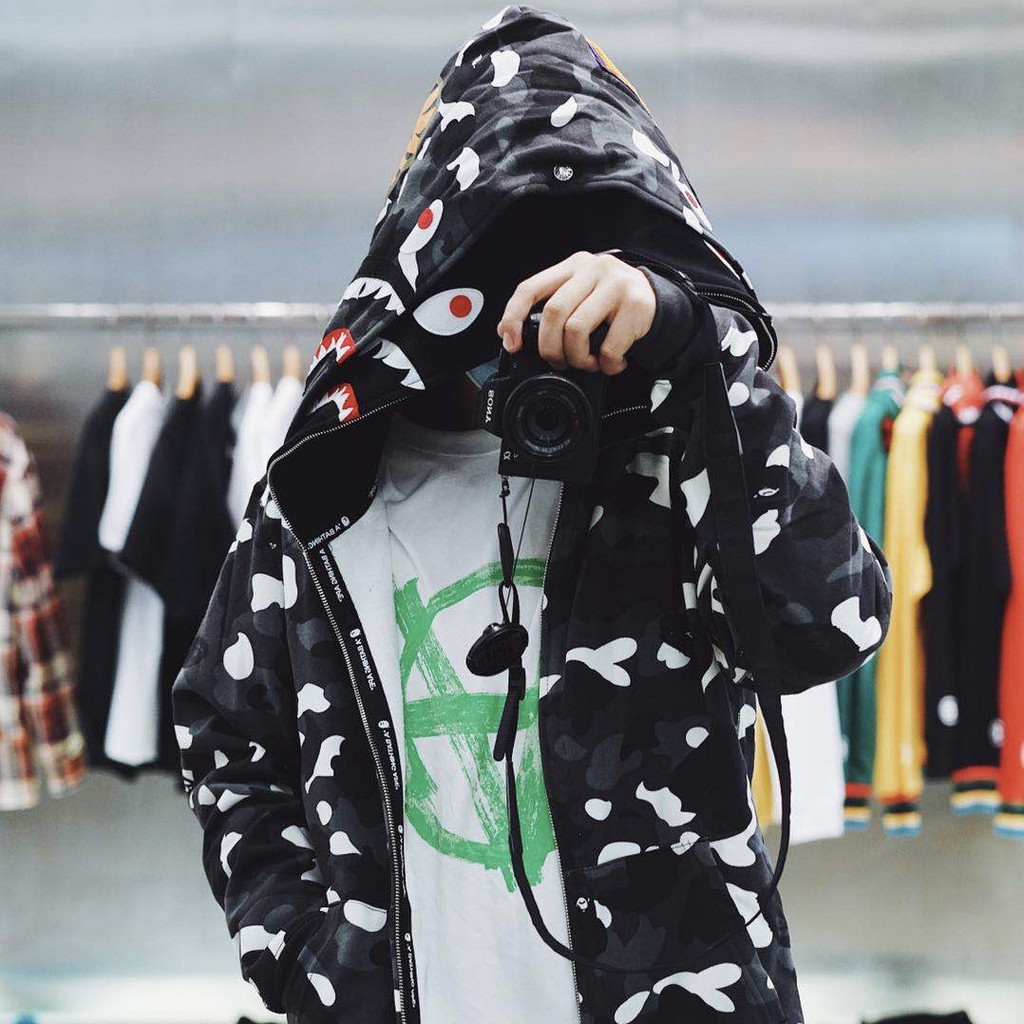 Áo Khoác Bape 2 mũ hàng cao cấp Ss2024