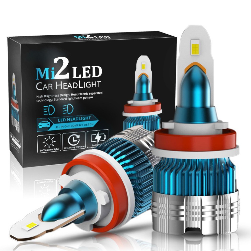Bóng đèn pha LED MI2 H4 H7 H8 H11 H1 HB3 HB4 9006 H3 H16 9005 cho xe hơi