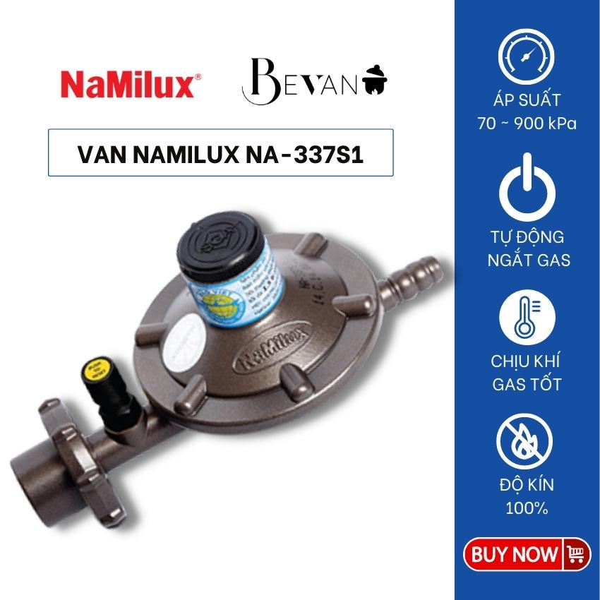 Van gas tự động ngắt NaMilux NA-337S1-VN Bevano sử dụng kẽm nguyên chất KZA3 chống ăn mòn, đảm bảo độ kín 100% an toàn
