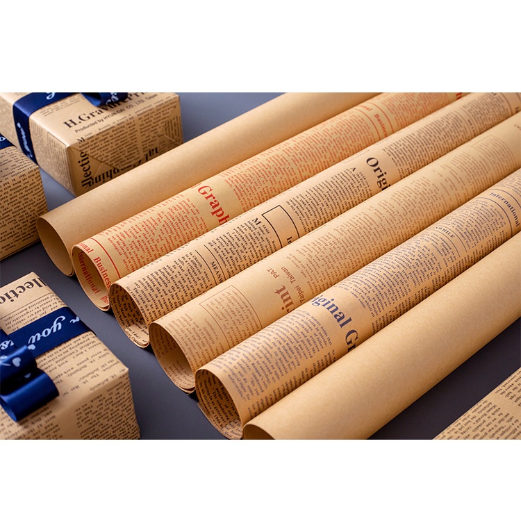 1 Giấy Gói Hoa Hướng Dương, Giấy Gói Quà, Thư Pháp