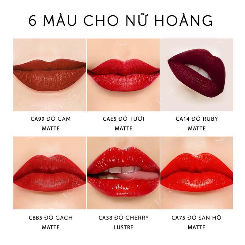 Bộ Son Môi MYG 6 Màu Thời Trang Lâu Trôi Chất Lì Chống Thấm Nước. | BigBuy360 - bigbuy360.vn