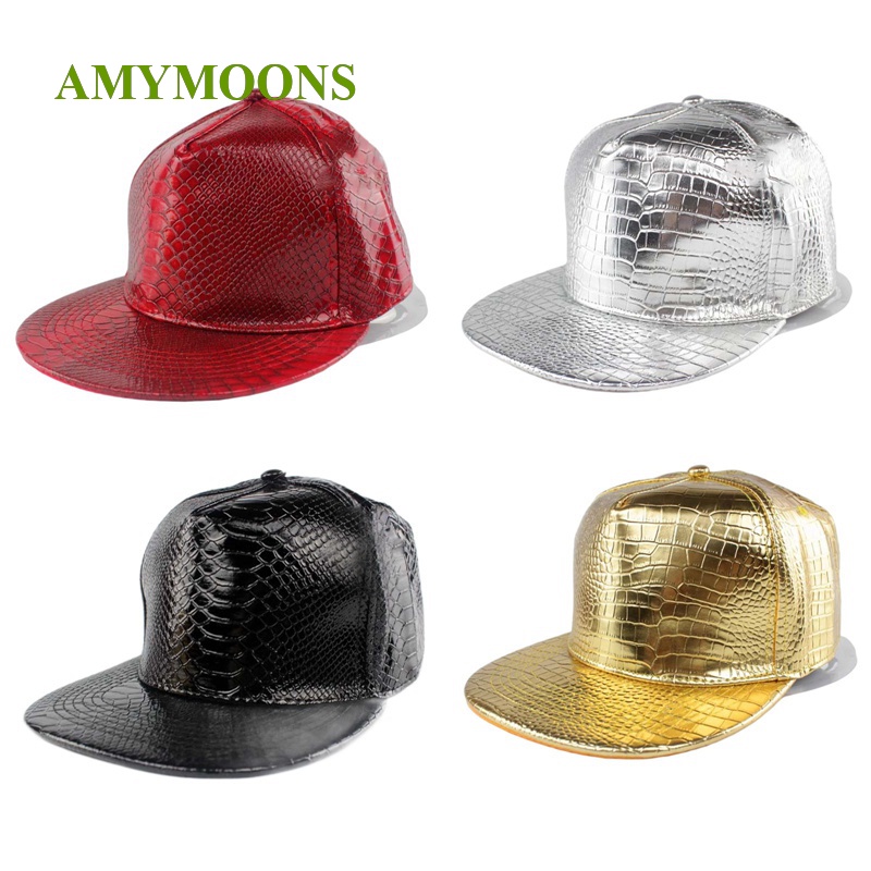 Nón Lưỡi Trai Da PU Phong Cách hip hop Cho Nam Và Nữ