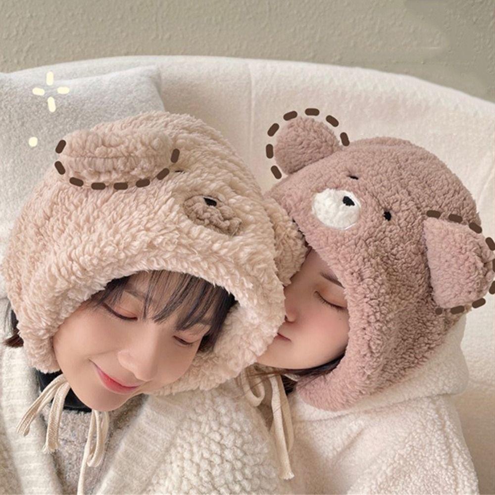Mũ Beanie Họa Tiết Hoa Hồng Dễ Thương Thời Trang Mùa Đông