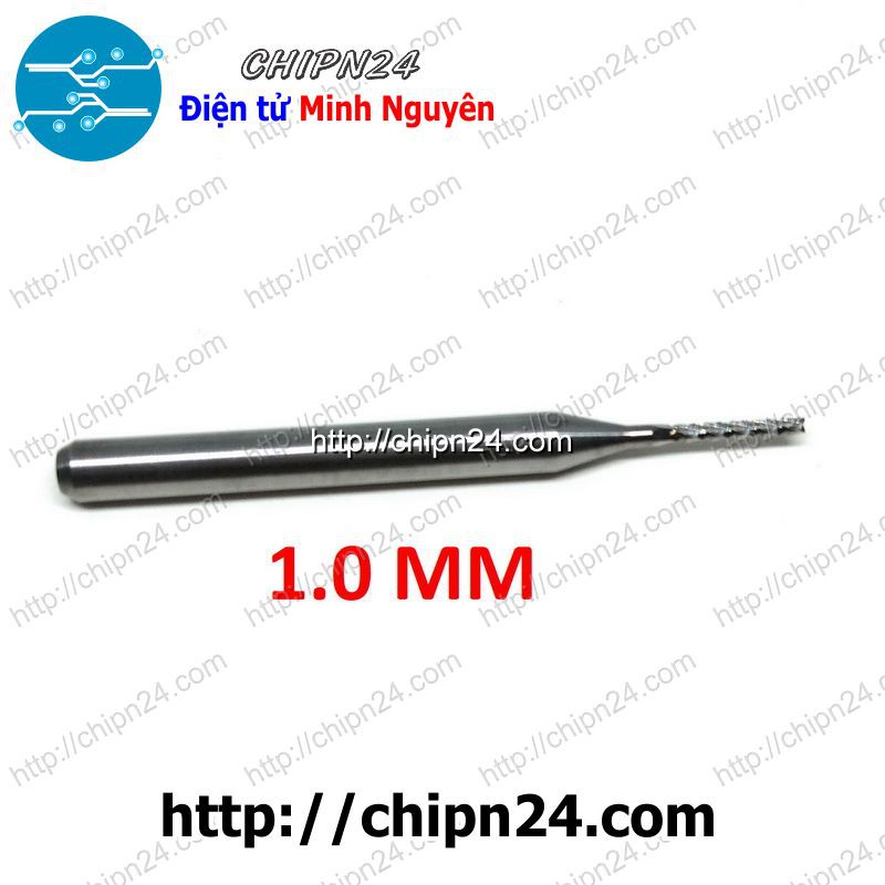 [1 CÂY] Mũi PHAY mạch in CNC HỢP KIM 1.0mm