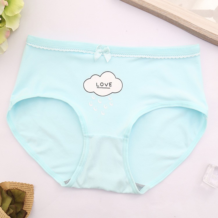 Set 4 quần lót nữ cao cấp cotton siêu dễ thương cho mẹ và bé 2021