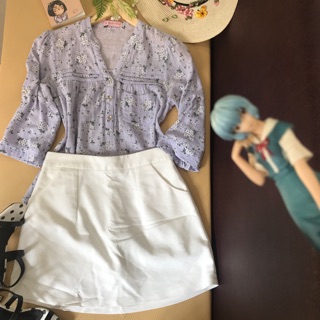 Áo sơ mi Đan Châu hoa nhí siêu xinh size M