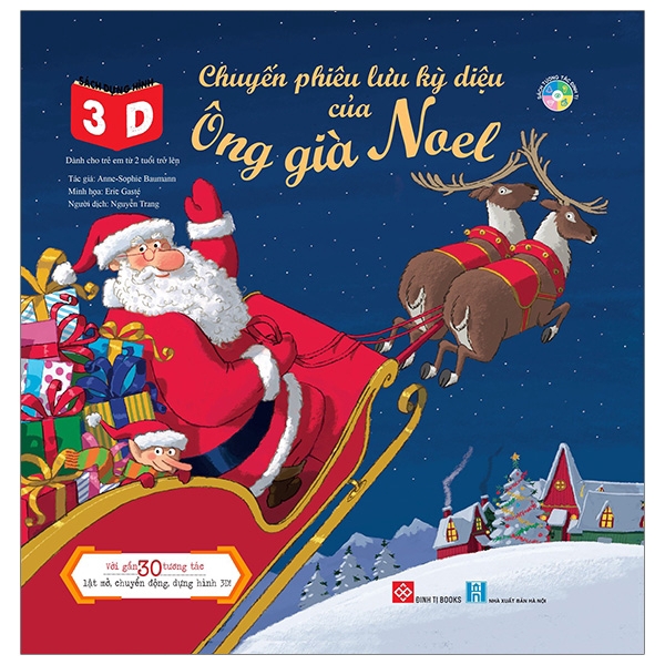 Sách - Sách Dựng Hình 3D - Chuyến Phiêu Lưu Kỳ Diệu Của Ông Già Noel