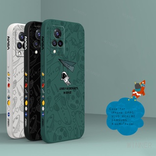 Ốp Lưng Vivo V21 V23E V19neo V19 V20 V20SE V20PRO V15 V15PRO V11 V11i V7 V5 Ốp Điện Thoại Họa Tiết Phi Hành Gia Cho tkr