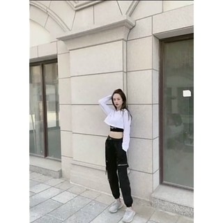 🔥Set 2 Món Croptop Tay Dài Groundbreaking 1974 ( kèm áo lót)