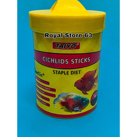 Cichlids Sticks Staple Diet Taiyo cho cá Hồng Két, Tai Tượng hủ 50g