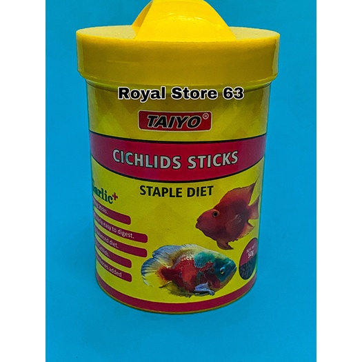 Cichlids Sticks Staple Diet Taiyo cho cá Hồng Két, Tai Tượng hủ 50g