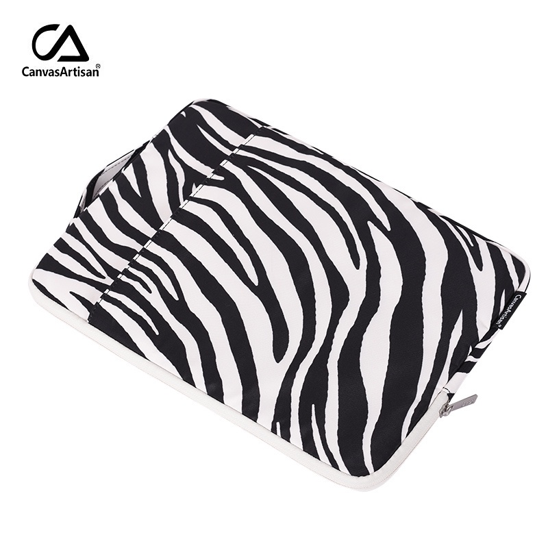 CanvasArtisan Túi đựng máy tính xách tay họa tiết ngựa vằn chống thấm nước cho Macbook Air Pro Thinkpad 11 / 12 / 13 / 14 / 15 Inch