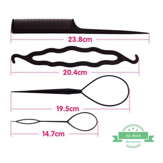 Bộ dụng cụ tạo kiểu tóc 4 món đa năng