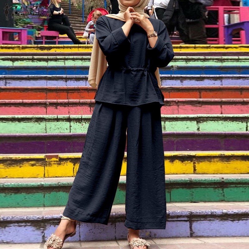 Zanzea Set Đồ Thời Trang Phong Cách Hồi Giáo Cho Nữ