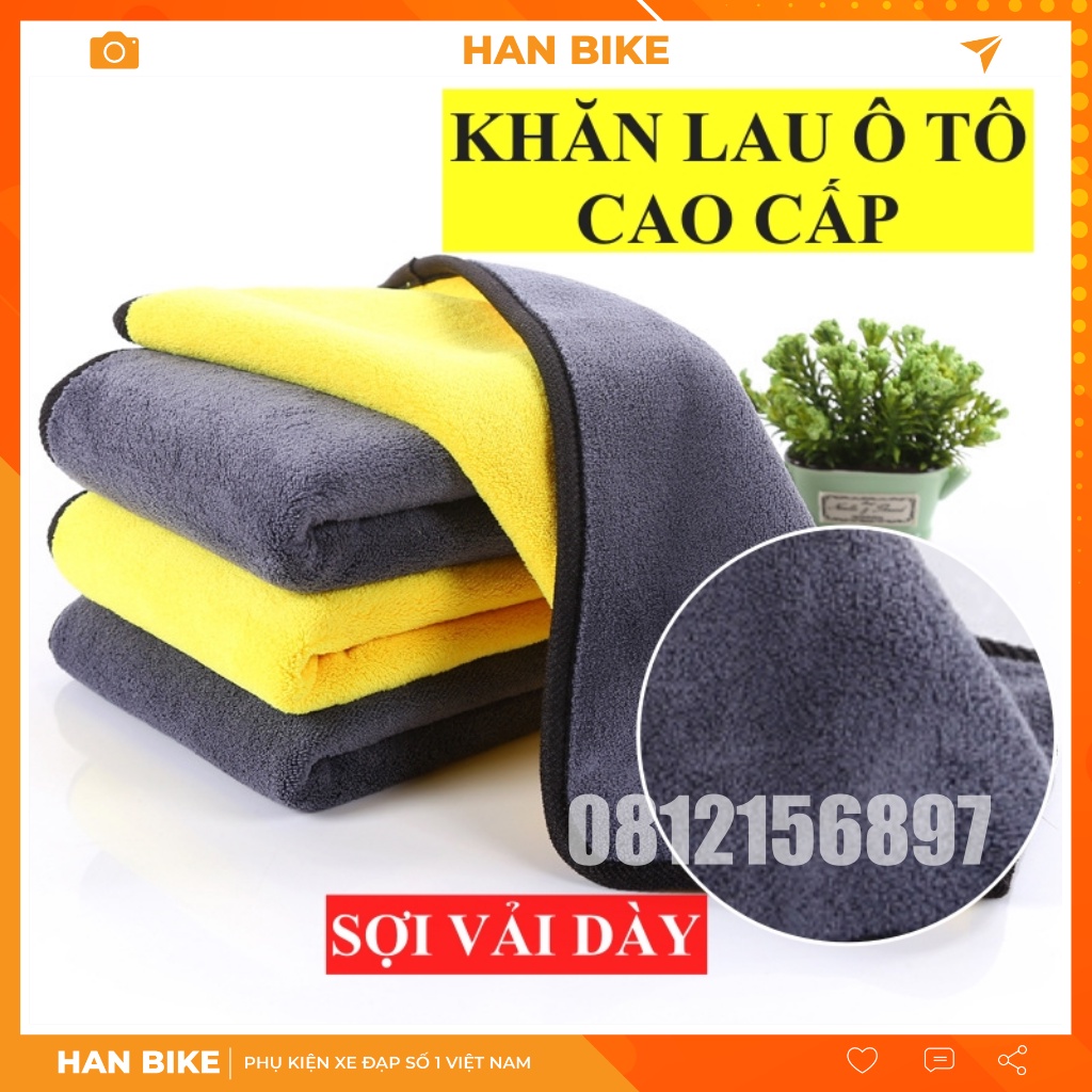 Khăn lau ô tô 3M chuyên dụng chất vải Microfiber màu vàng 2 lớp cao cấp siêu mịn siêu sạch siêu thấm hút