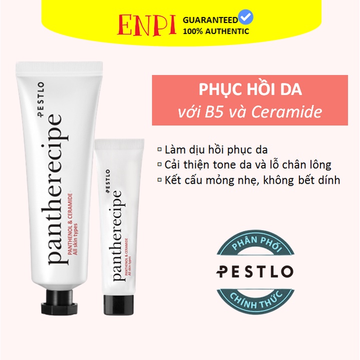 Kem dưỡng ẩm phục hồi PESTLO Panthenol &amp; Ceramide