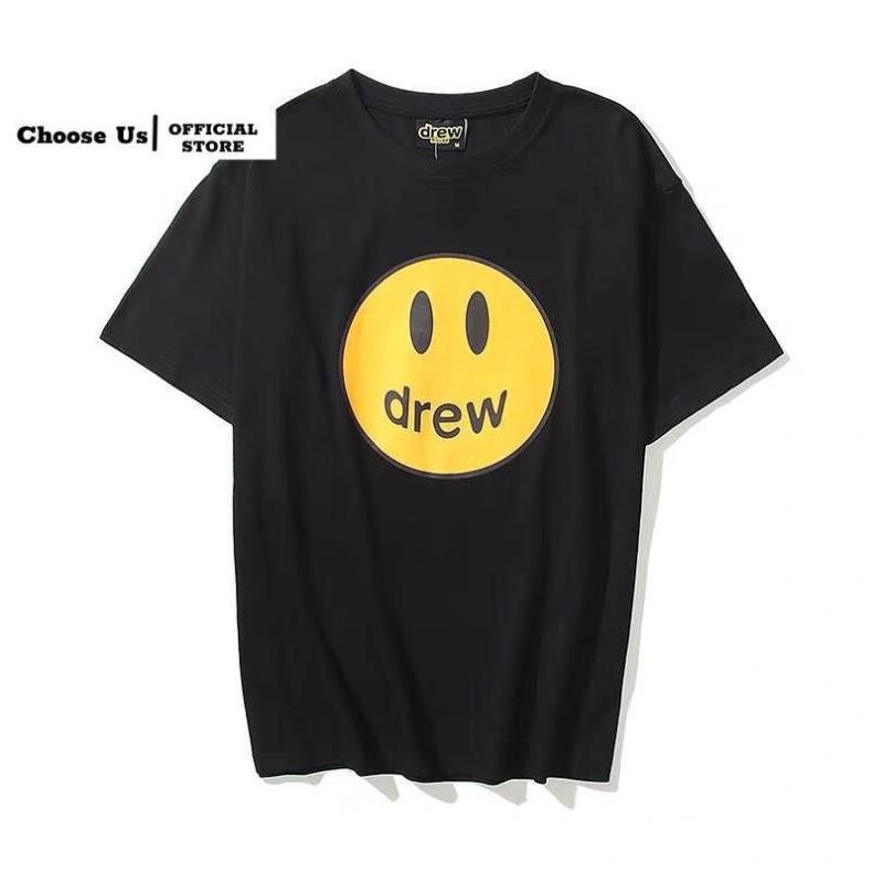 Áo thun form rộng drew vải cotton, tay lỡ unisex dáng dài Choose Us CA008  ྇