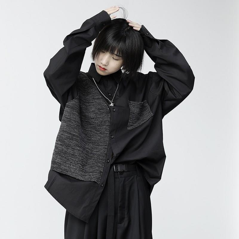 Garbastes Yamamoto Loose Knitted T-shirt Dark Tailored Design For Men And Women yohji