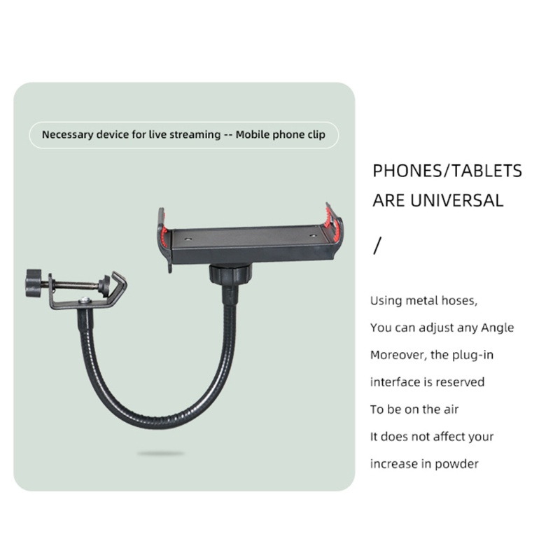 Giá Đỡ Mic Kẹp Điện Thoại Có Thể Xoay 180 Độ Tiện Lợi