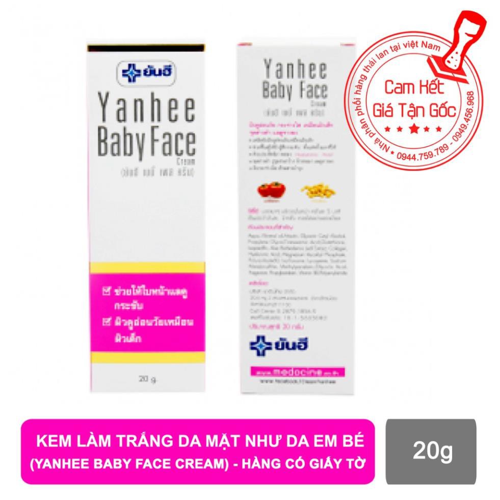 Kem trắng da mặt như da em bé - Yanhee Baby Face Cream thái lan