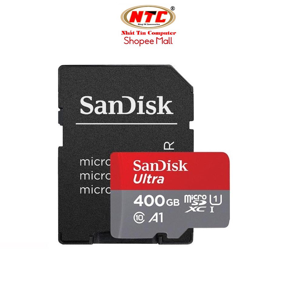 Thẻ nhớ MicroSDXC SanDisk Ultra A1 400GB Class 10 U1 100MB/s (Đỏ)