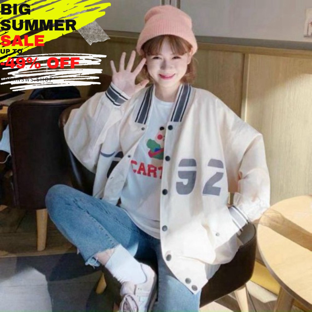 (XẢ KHO NGHỈ SHOPEE) Áo Khoác Dù Kiểu Bomber, Chất Dù 2 Lớp, Unisex, Logo In 2 Thân Chuẩn Hàng Shop