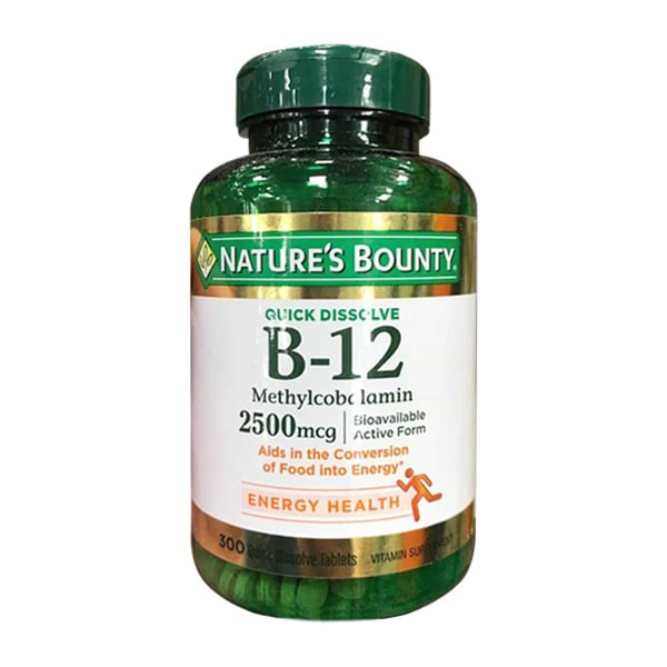 Viên uống nature's bounty b12 2500 mcg của Mỹ, giá tốt