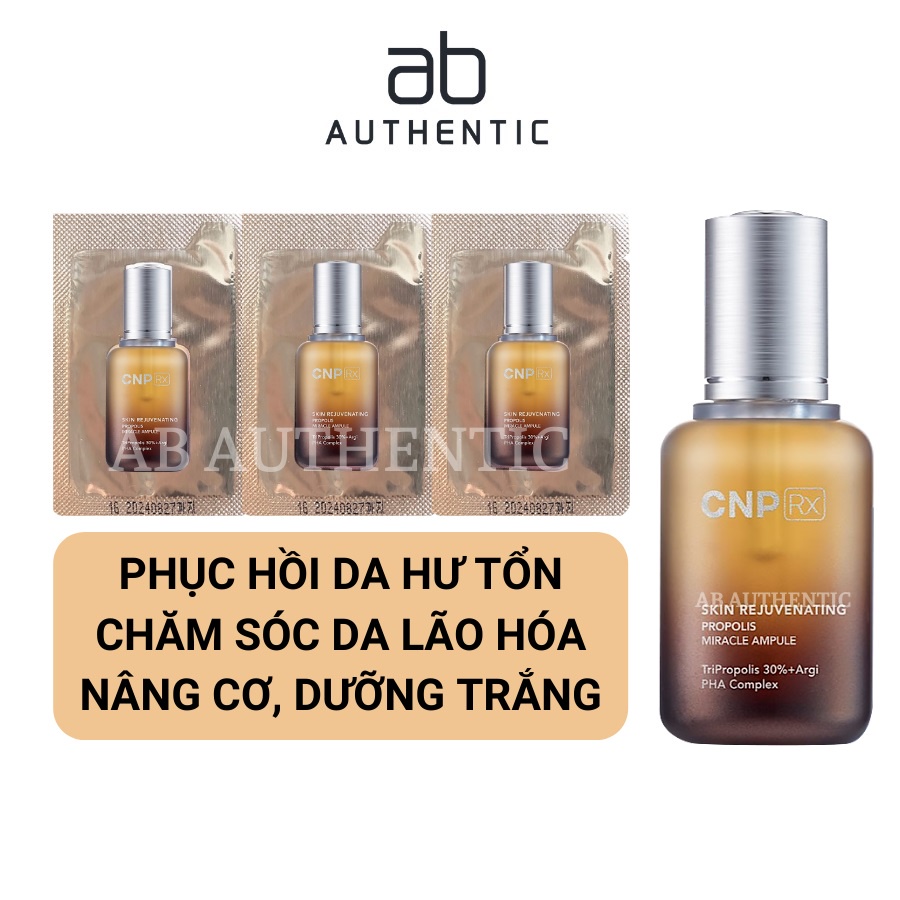 Gói Sample Tinh chất keo ong CNP Rx Skin Rejuvenating tái tạo, phục hồi và trẻ hóa da - AB Authentic