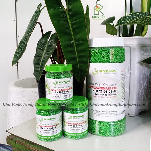 Phân chậm tan rynan dành cho hoa và kiểng lá - 150g