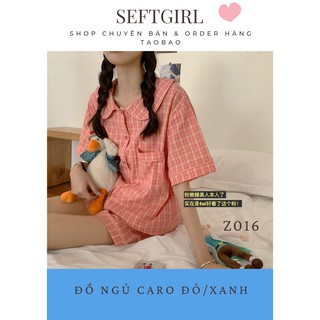 Đồ ngủ caro xinh xắn phong cách hàn quốc