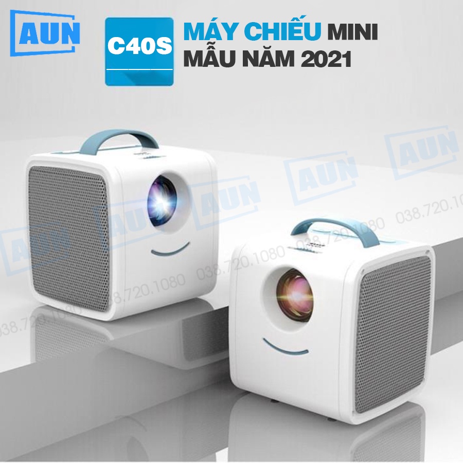 [BẢN 2021 MỚI NHẤT Máy chiếu mini AUN C40s hỗ trợ fullhd 1080p và kết nối với điện thoại, laptop, máy tính | BigBuy360 - bigbuy360.vn