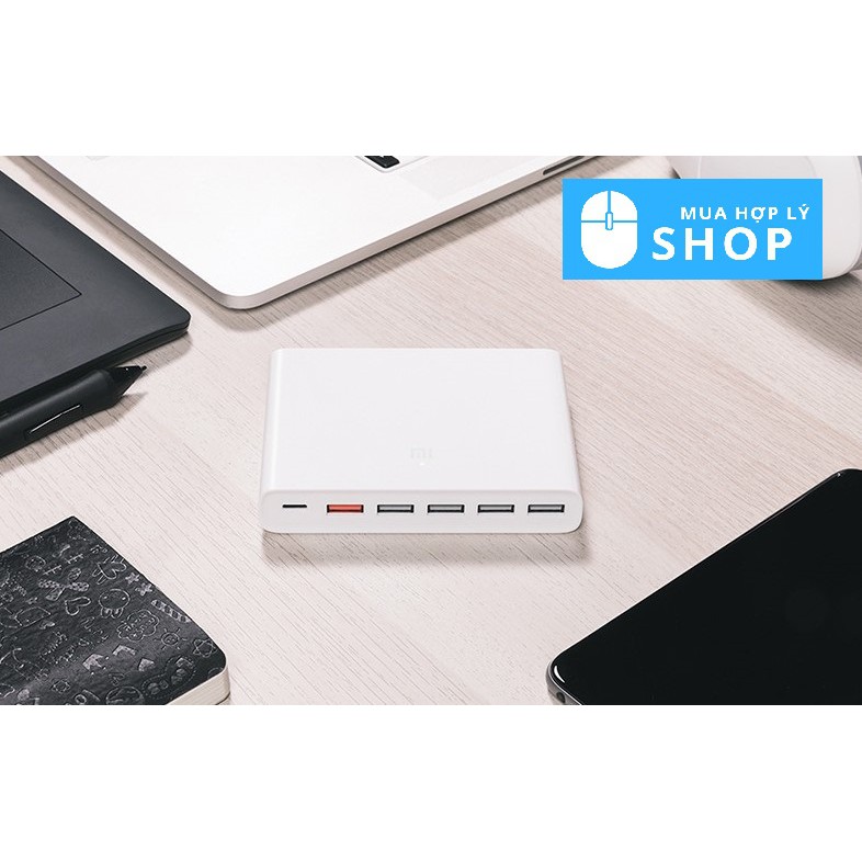 [CHÍNH HÃNG XIAOMI] Bộ Sạc Nhanh QC 3.0 XiaoMi 60W Đa cổng USB Tiện Lợi - HÀNG NHẬP KHẨU