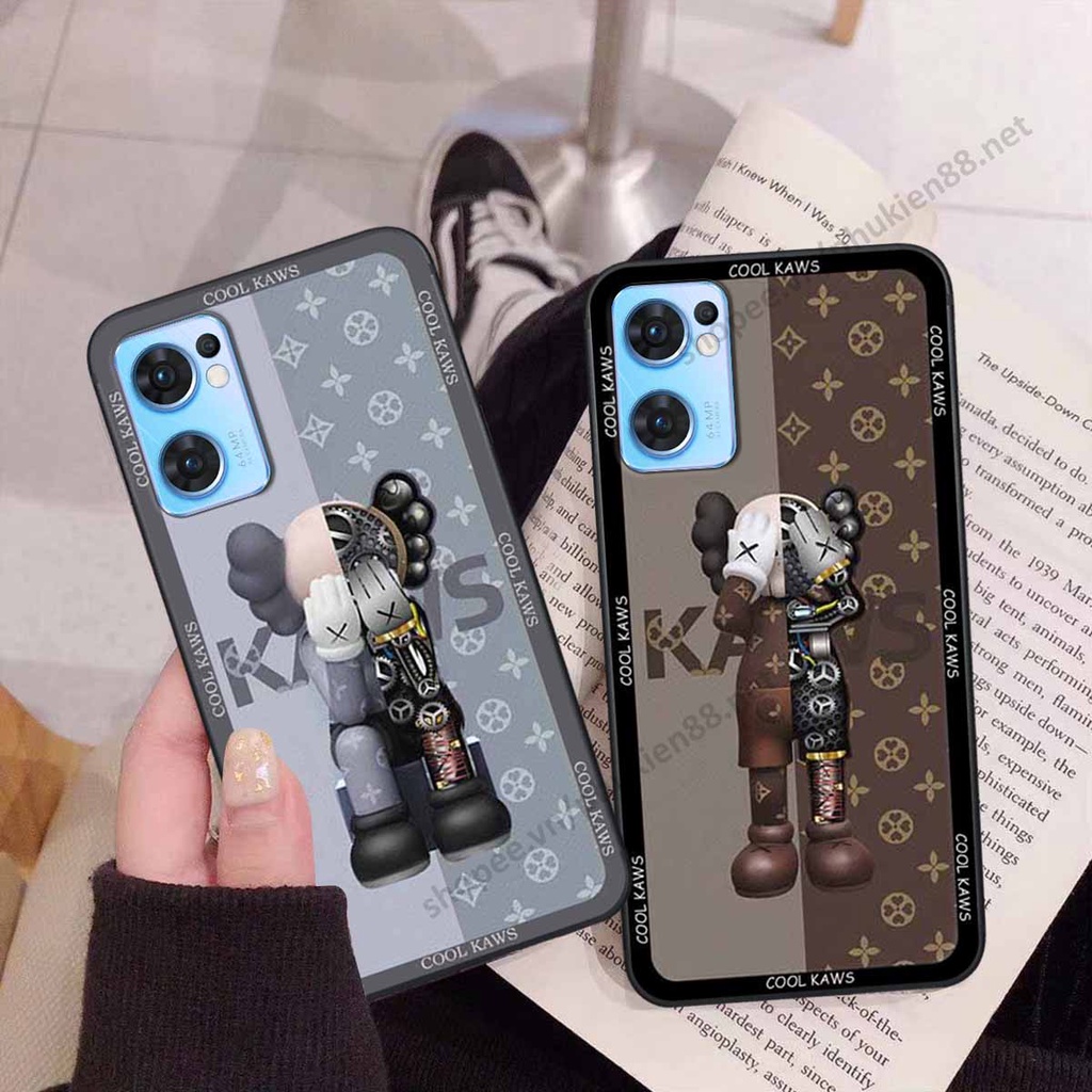 Ốp Oppo Reno7 / Reno7 Z 5G / Reno 7 bear, k@ws thương hiệu phong cách ốp lưng thời trang cao cấp