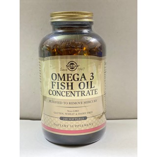 Dầu Cá Omega 3 Fish Oil Concentrate Solgar 240 Viên - Mỹ