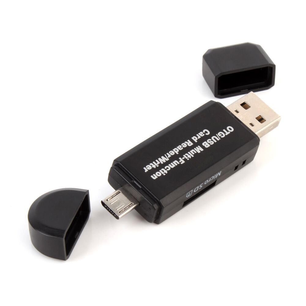 Đầu Đọc Thẻ Nhớ Micro USB / SD / TF / USB 4 Trong 1 OTG Cho Điện Thoại Android / Máy Tính Bảng Xiaomi Huawei
