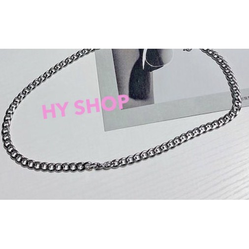 Vòng cổ titan siêu bền cá tính cực chắc chắn thép y tế không gỉ không dị ứng - dây chuyền Unisex BTS