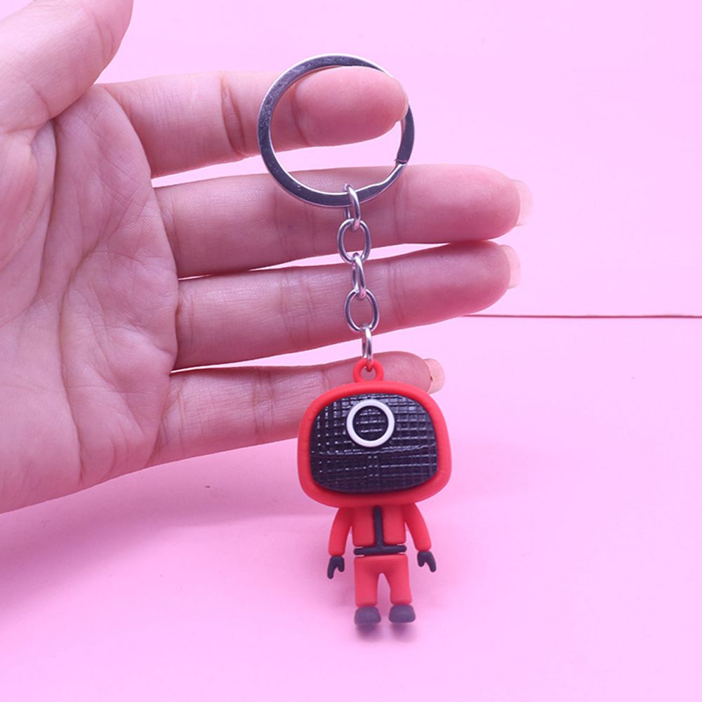 Móc khóa thiết kế hình nhân vật người lính Squid Game phong cách Hàn Quốc thời trang cho nam và nữ