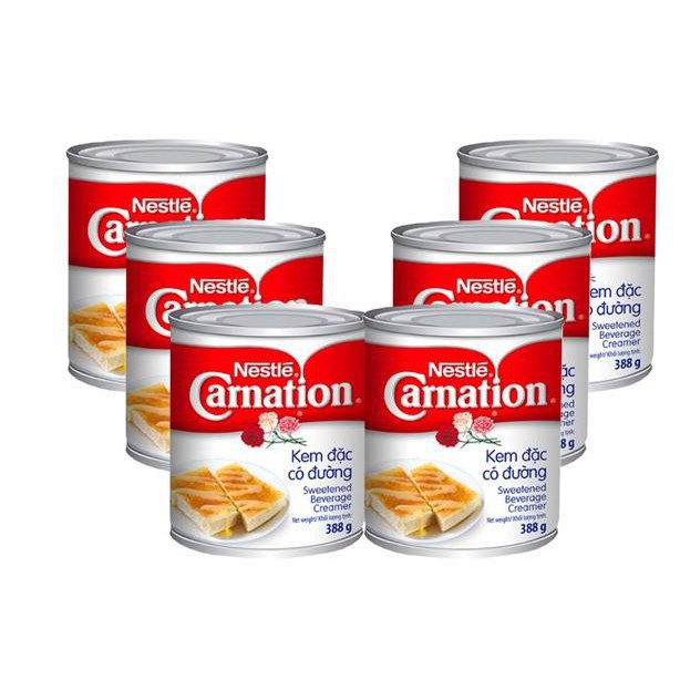 Combo 6 Lon Sữa Đặc Thái Lan Carnation 388gr