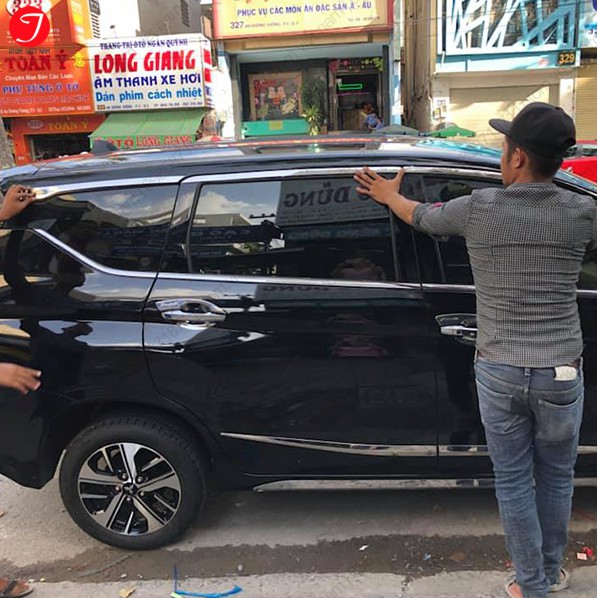 Combo Nẹp cong kính, chân kính Mitsubishi Xpander 2019-2020 - Inox Sáng bóng