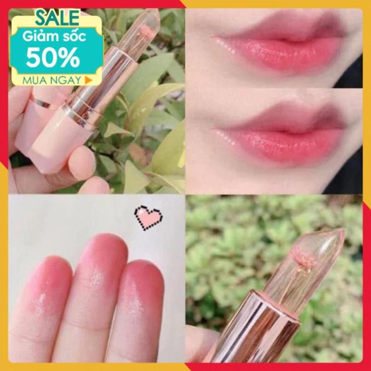 ❤SALE TO 50%❤ Son thạch trong suốt ⚡️𝐅𝐑𝐄𝐄 𝐒𝐇𝐈𝐏⚡️ dưỡng ẩm, màu hồng cánh sen | BigBuy360 - bigbuy360.vn