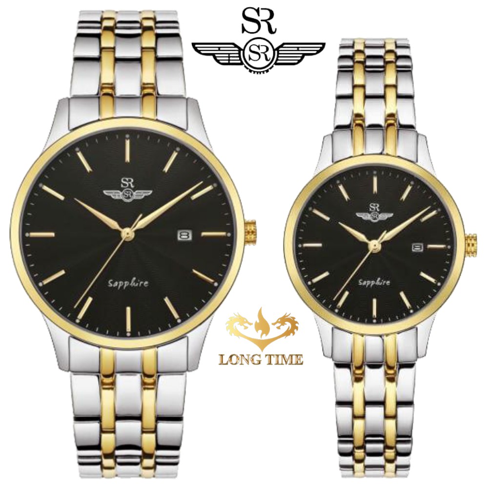 Đồng hồ đôi SRWATCH SG1076.1201TE - SL1076.1201TE mặt kính Sapphire chống trầy chống