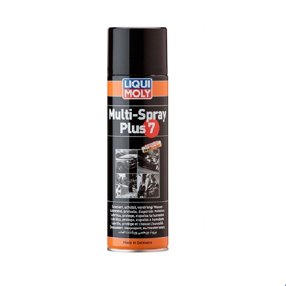 [ HỮU ÍCH ] Chai xịt tẩy gỉ sét, bôi trơn đa năng Liqui Moly Multi-Spray Plus7 mã 3305 Tăng khả năng chống ẩm. 500ml