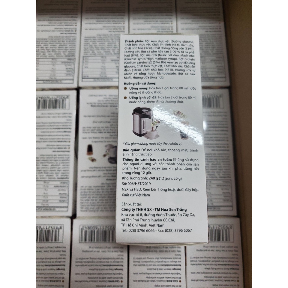 Cà phê rock sầu riêng hộp 240gram