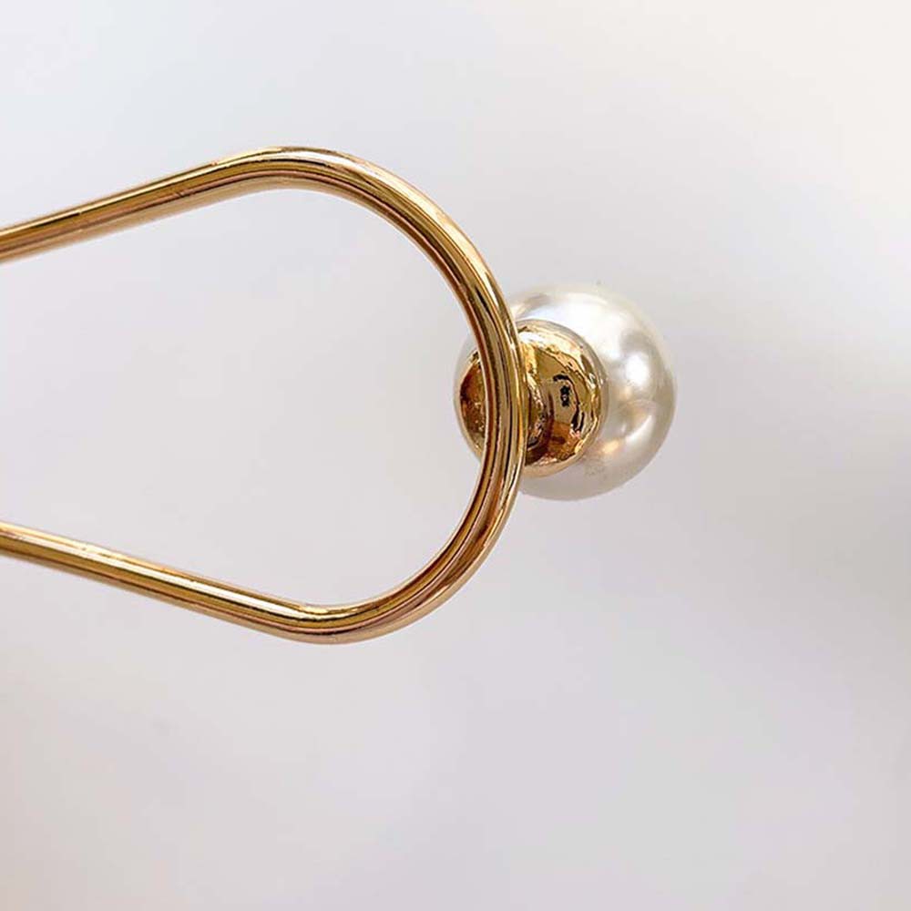 Trâm Cài Tóc Chữ U Đính Ngọc Trai Đơn Giản Thời Trang Thanh Lịch