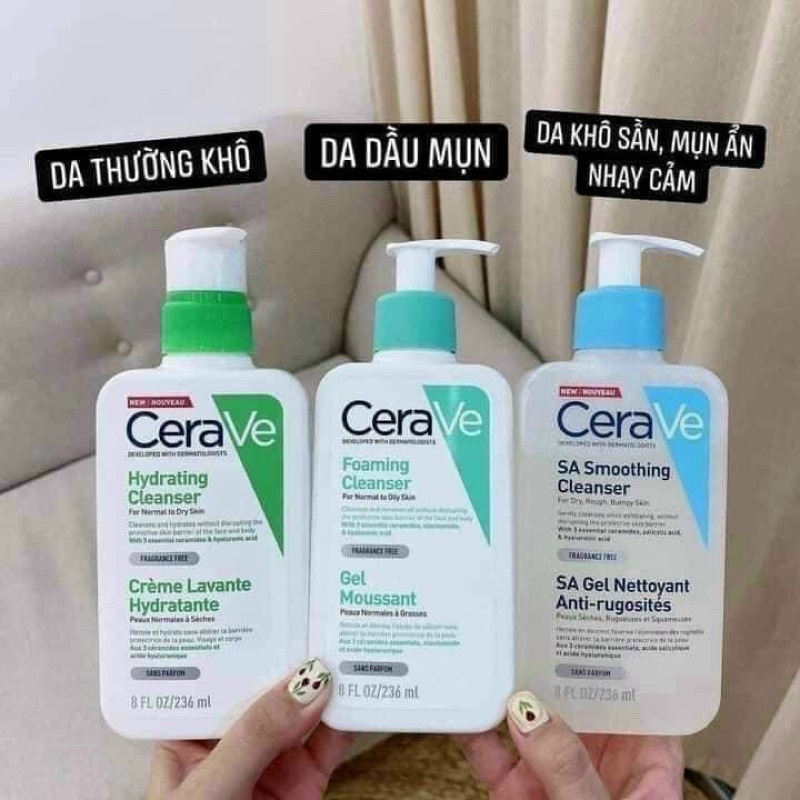 Sữa rửa mặt Cerave Foaming Facial Cleanser 236ml