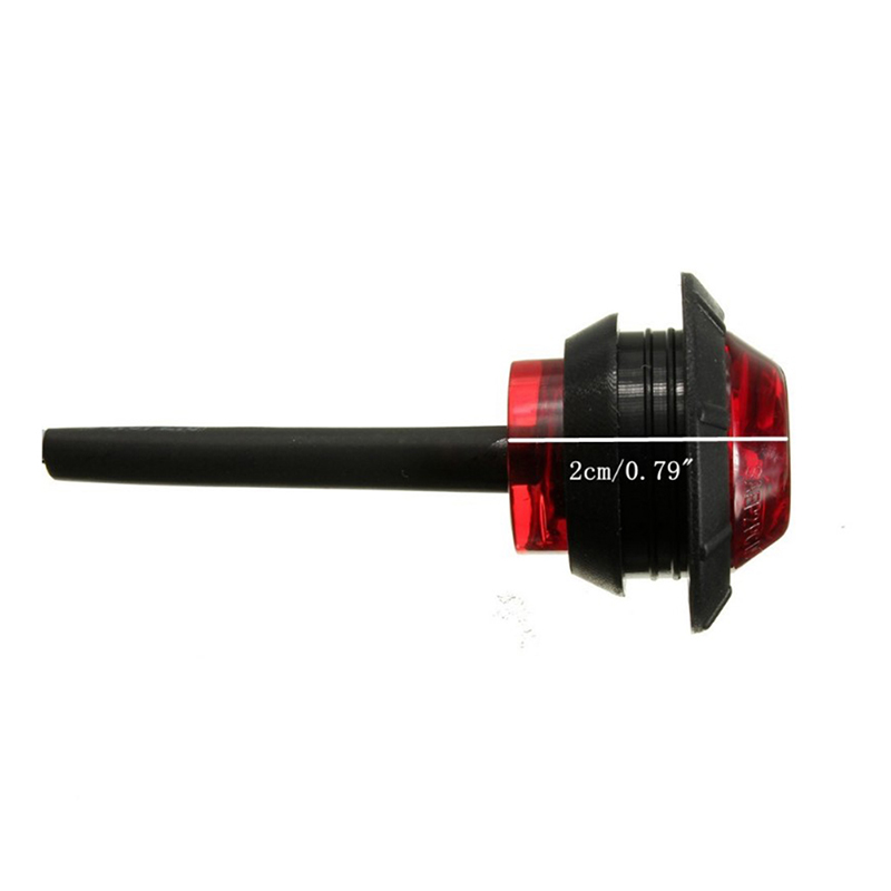 [NewHotFR] Đèn LED Tròn Mini Hình Viên Đạn Gắn Hông Xe Tải / Xe Moóc Thông Dụng