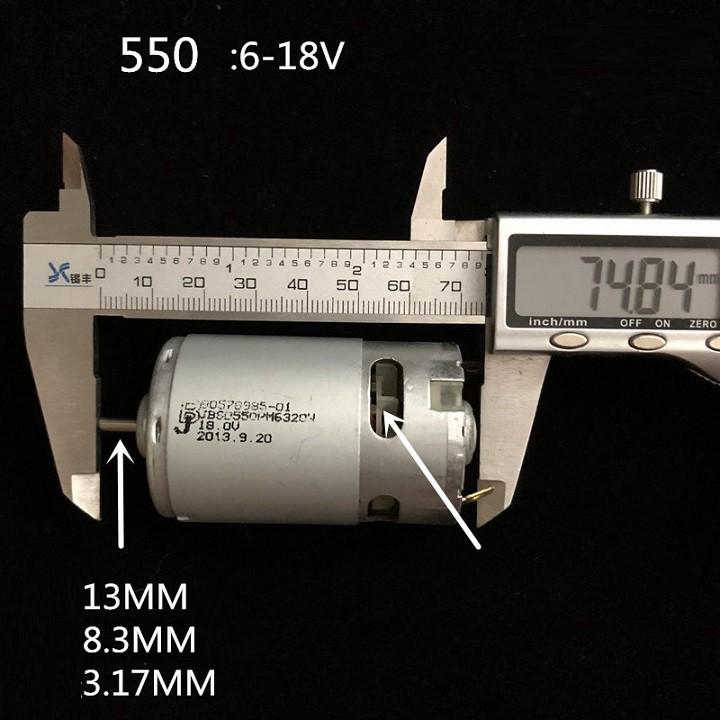 Motor DC RS 550 12V Công Suất Cao