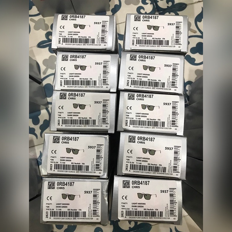 Kính Mát Ray-ban RB4187 710/71 viền nhựa trơn havana mắt vuông